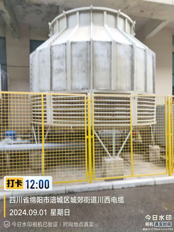 绵阳科技园区7.5kw冷却塔减速机更换现场