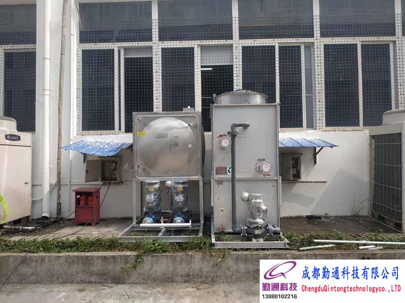 四川绵阳10T闭式塔系统安装现场