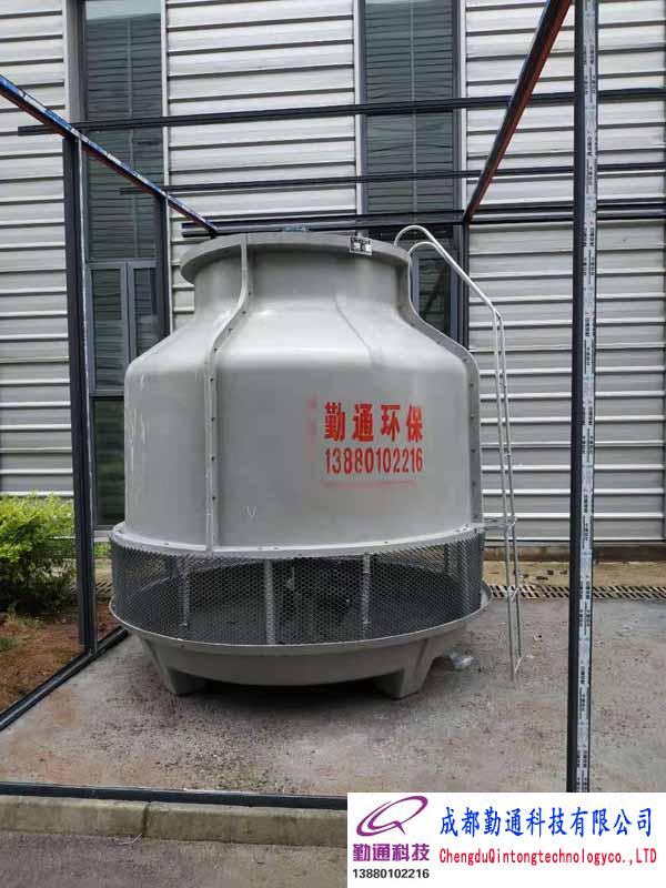 南充SCT-100T圆形冷却塔安装现场