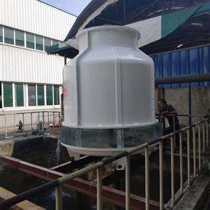 成都龙泉冷却塔水循环系统施工现场水泵冷却塔管道控制箱安装现场wgzclcom20190720
